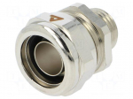 Straight terminal connector | Thread: metric,outside | brass | IP68