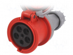 Connector: AC supply 3-phase | plug | female | 63A | 400VAC | IEC 60309