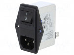 Connector: AC supply | socket | male | 6A | 250VAC | IEC 60320 | -25&divide;85&deg;C