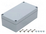 Enclosure: multipurpose | X: 125mm | Y: 222mm | Z: 81mm | ALN | aluminium
