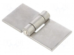 Hinge | Width: 80mm | stainless steel | H: 40mm