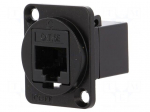 Coupler | FT | Cat: 5e | Layout: 8p8c | RJ45 socket,both sides | 19x24mm