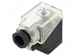 Connector: valve connector | plug | form A | 18mm | female | PIN: 4 | 24V