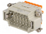 Connector: HDC | male | CDSH | PIN: 18 | 18+PE | size 57.27 | 10A | 400V