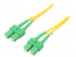Fiber patch cord | both sides,SC/APC | 5m | LSZH | yellow