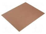 Laminate | aluminium | 1.5mm | L: 305mm | W: 255mm | Coating: copper