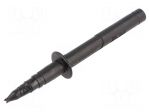 Test probe | 32A | black | Socket size: 4mm | Plating: nickel plated
