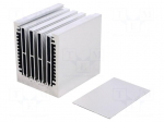 Heatsink: extruded | L: 75mm | W: 62mm | H: 74mm | aluminium | plain | screw