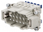 Connector: rectangular | male | Han ES Press | PIN: 10 | 10+PE | 16A