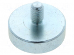Magnet: permanent | neodymium | H: 7mm | 200N | &Oslash;: 25mm | Ext.thread: M6