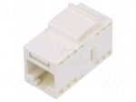 Coupler | Cat: 6 | Keystone | Layout: 8p8c | RJ45 socket,both sides