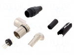 Connector: XLR | plug | male | RX | 7.5A | PIN: 5 | angled 90&deg; | swivel | 1mm2