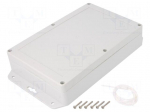 Enclosure: multipurpose | X: 140mm | Y: 210mm | Z: 45mm | ZP | ABS | gasket