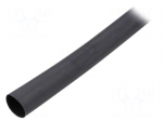 Heat shrink sleeve | glued | 4: 1 | 12mm | L: 1.2m | black | polyolefine