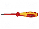 Screwdriver: insulated | hex key | HEX 4mm | Blade length: 75mm
