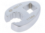Wrench: ring half-open | 11mm | L: 36.5mm | Chrom-vanadium steel