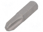 Screwdriver bit | Phillips | PH3 | 1/4" | Overall len: 25mm