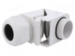 Cable gland | angular | M32 | 1.5 | IP68 | polyamide | grey | HSK-W