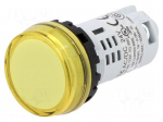 Control lamp | 22mm | YW | Illumin: LED | &Oslash;22.5mm | IP65 | 24VAC | yellow