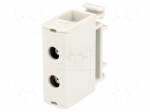 Splice terminal: rail | 135A | 1kV | screw terminal | grey | polyamide