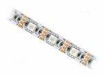 LED tape | RGB | 5050 | LED/m: 60 | 10mm | white PCB | IP20 | 120&deg; | 12W/m