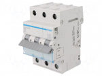 Circuit breaker | 230/400VAC | Inom: 16A | Poles: 3 | Charact: B | 6kA