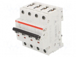 Circuit breaker | 400VAC | Inom: 16A | Poles: 4 | Charact: C | 10kA | IP20