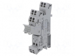 Socket | 8A | 300VAC | for DIN rail mounting | -40&divide;70&deg;C | 86x54x15mm