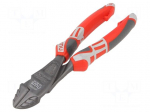 Pliers | side,cutting | high leverage | 180mm | with side face