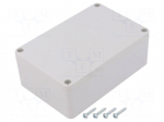 Enclosure: multipurpose | X: 70mm | Y: 105mm | Z: 40mm | ABS | light grey