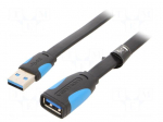 Cable | USB 3.0 | USB A socket,USB A plug | tinned | 1.5m