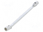 Wrench: socket spanner | with joint | 10mm,11mm | L: 200mm