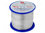 Silver plated copper wires | 0.35mm | 250g | Cu,silver plated | 312m
