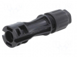 Connector: solar | plug | male | IP67 | for cable | crimped | 60A | 10mm2
