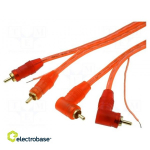 Kaabel | v&otilde;imendi jaoks | RCA pistik x2, RCA pistik x2 nurga all, juht