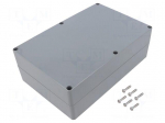 Enclosure: multipurpose | X: 146mm | Y: 222mm | Z: 75mm | ABS | light grey