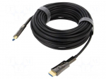 Cable | micro HDMI plug,both sides | PVC | HDMI 2.0,optical | 15m