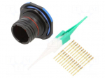 Connector: military | socket | male | PIN: 22 | straight | crimped | 5A