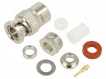 Connector: BNC | plug | male | straight | for cable | soldering,crimped