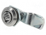 Lock | cast zinc | 14mm | Kind of insert bolt: double-bit insert