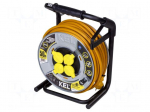 Extension lead | 3x2.5mm2 | 50m | rubber | yellow | Sockets no: 4 | 16A
