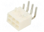 Connector: wire-board | socket | male | PIN: 6 | Mini-Fit Jr | 13A | THT