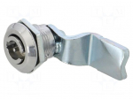 Lock | cast zinc | 32mm | Kind of insert bolt: double-bit insert