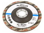 Grinding wheel | fleece | Dim: &Oslash;125x6mm | Mount.hole diam: 22mm