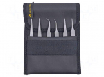 Tweezers-set | for precision works | 6pcs.