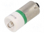 LED lamp | green | BA9S,T10 | 6VDC | plastic | -20&divide;60&deg;C