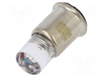 LED lamp | red | SX6s | 24&divide;28VDC | No.of diodes: 1 | 5mm | Bulb: T1 3/4