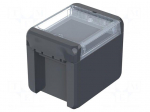 Enclosure: multipurpose | X: 80mm | Y: 113mm | Z: 90mm | BOCUBE | graphite