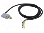 Limit switch | long pin plunger | NO + NC | 10A | cables | 2m | IP67