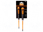 Screwdriver: insulated-set | insulated | PlusMinus PZ-type | ERGO&reg;